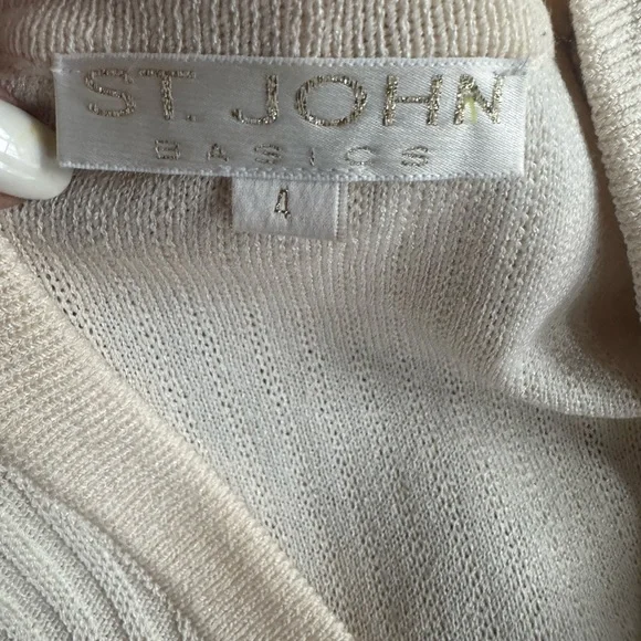 St John jacket 4 Cream Button-Up Women's jacket - Picture 7 of 10